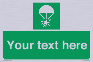 Custom sign safe condition Rocket parachute flare